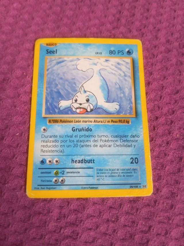 Carta Pokémon Seel 26/108