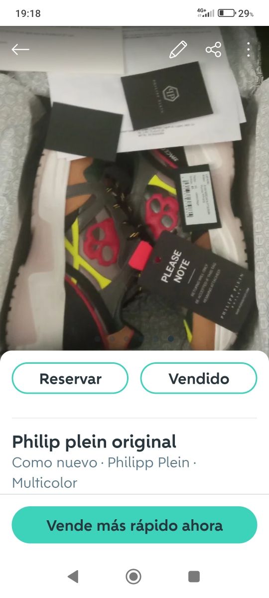 Philipp Plein Sneakers - Talla 42