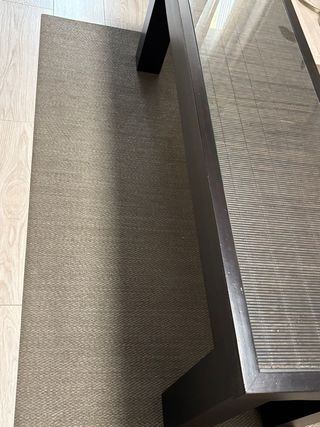 Mesa centro bambú - madera negra