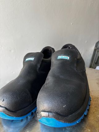 Zapatos seguridad cuero - negros