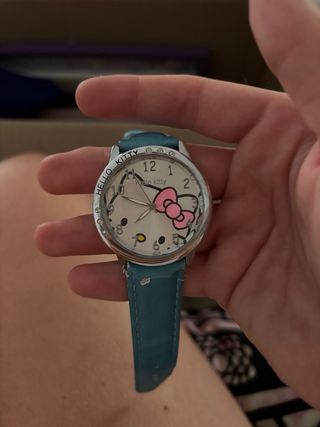 Reloj Hello Kitty - Azul y Plata