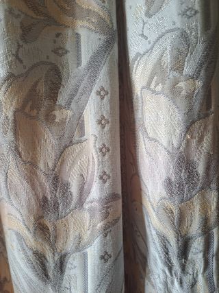 CORTINAS TELA DAMASCO A TABLAS