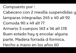 Muebles dormitorio vintage
