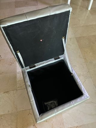 Puff asiento con almacenamiento