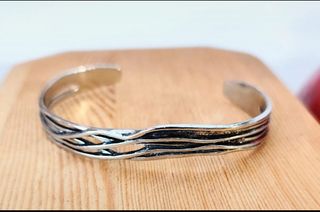 Pulsera plata hombre 