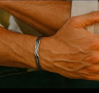 Pulsera plata hombre 