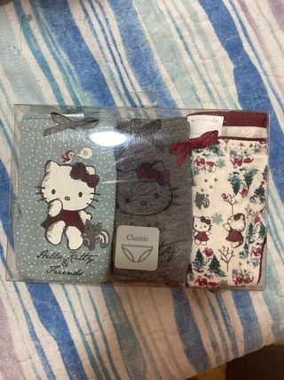 3 bragas Hello Kitty