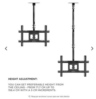 Onkron Soporte Tv De Techo 32 A 70 ajuste vertical