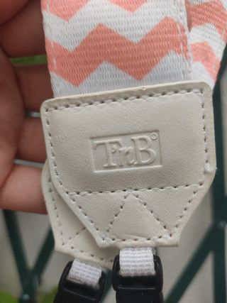 Correa cámara fotos - Rosa y blanco