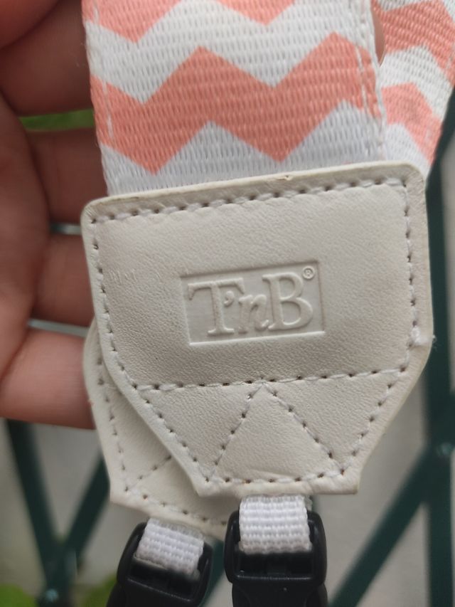 Correa cámara fotos - Rosa y blanco