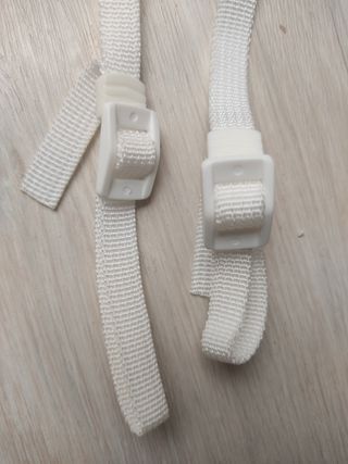 Correa cámara fotos - Rosa y blanco