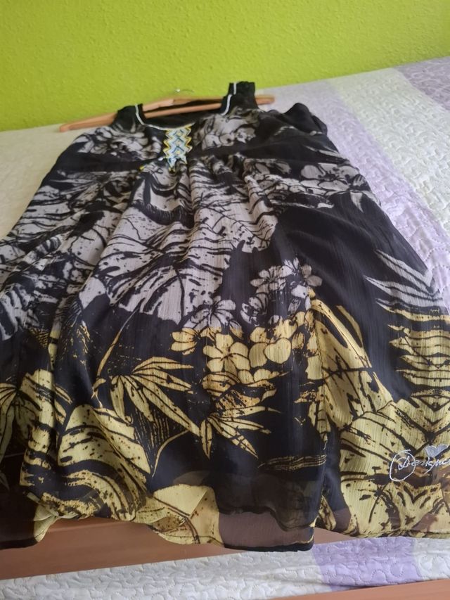 Vestido Desigual XL - Negro/Amarillo