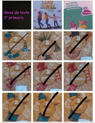 Libros texto 3º primaria, Inglés y Religión 