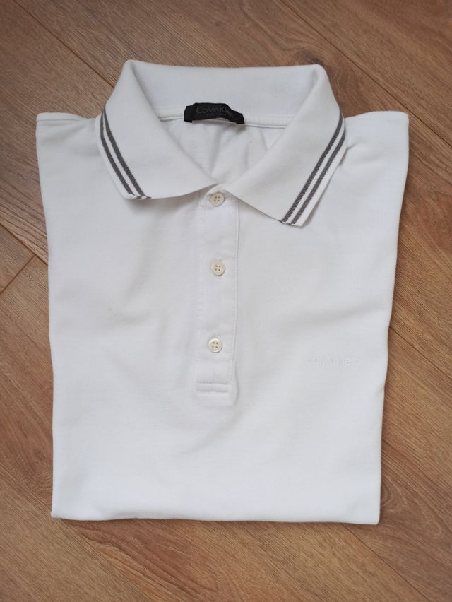 Polo Calvin Klein blanco