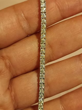 Pulsera Tennis o Riviere con Moissanitas 