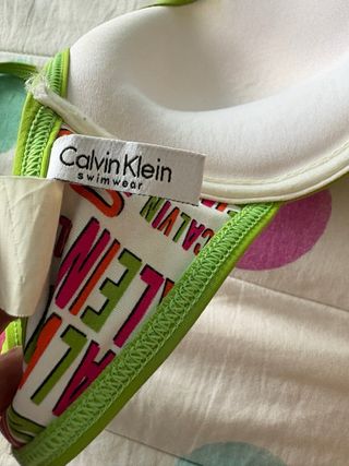 Bikini Calvin Klein - Verde para mujer talla M/34D