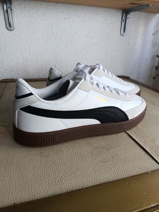 Puma Club Era II - Zapatillas blancas y marrones