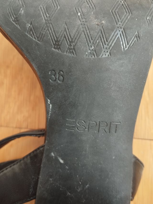 Sandalias tacón negras