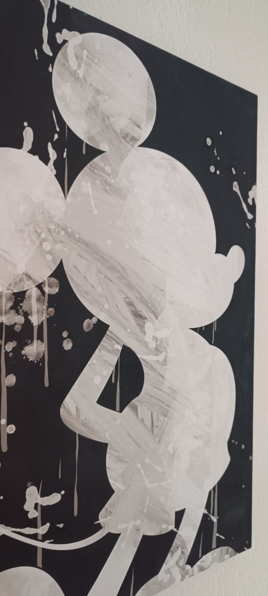 Lienzo Mickey Mouse Abstracto