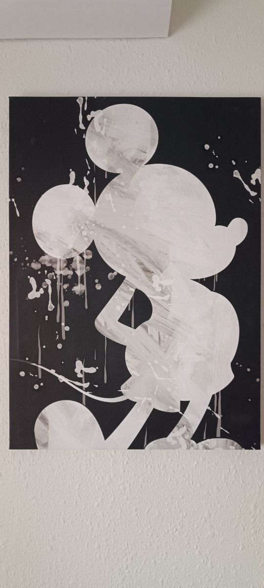 Lienzo Mickey Mouse Abstracto