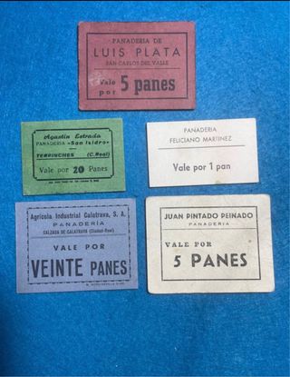 24 Vales Panaderías Antiguos Ciudad Real