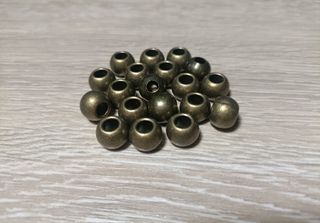 19 Abalorios espaciadores 90mm bronce