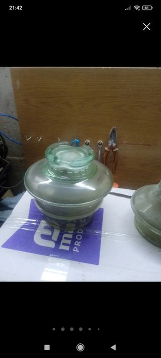 Jícara Aislador eléctrico antiguo