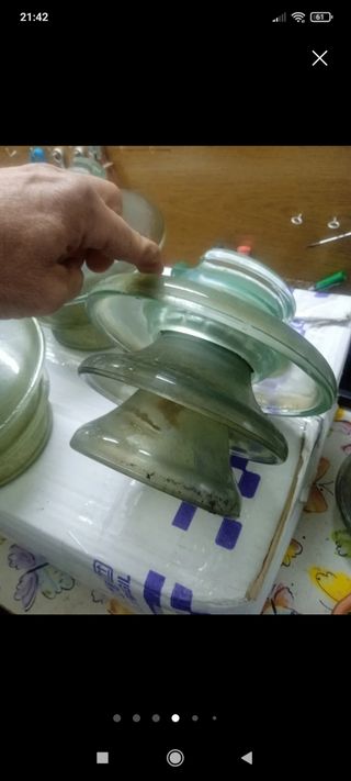 Jícara Aislador eléctrico antiguo