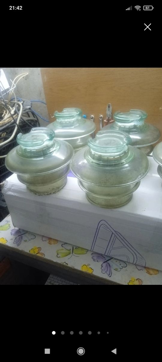 Jícara Aislador eléctrico antiguo