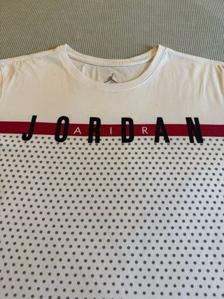 Camiseta Jordan blanca lunares L