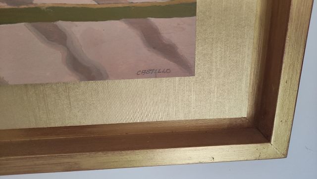 Acrílico sobre lienzo de Jorge Castillo.Amantes