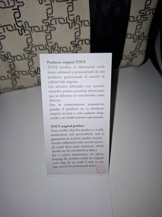Bolso bandolera TOUS blanco-negro