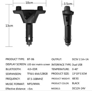Reproductor MP3/Bluetooth. USADO