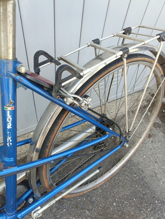 Bicicletta Legnano vintage blu