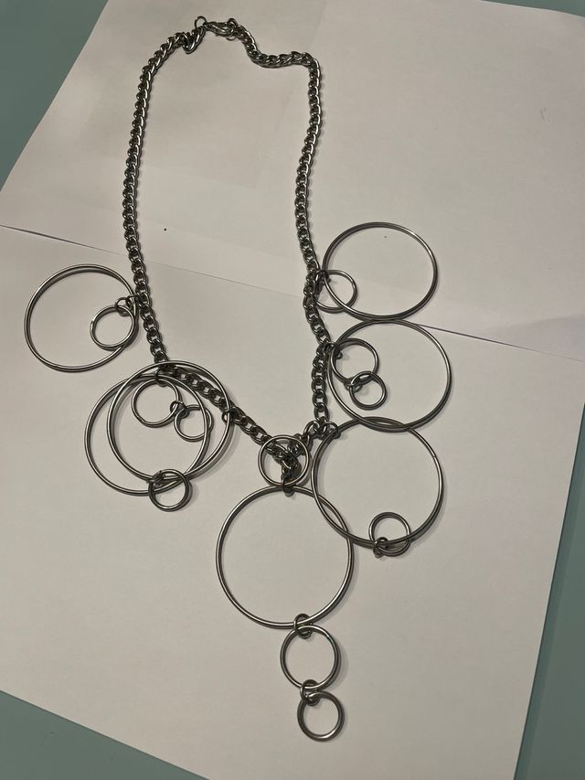 Collana cerchi argento