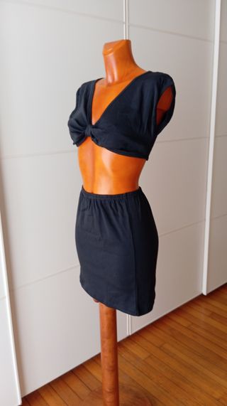 Conjunto falda y top vintage años 90.