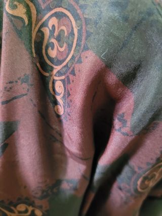 Abrigo marrón piel sintética