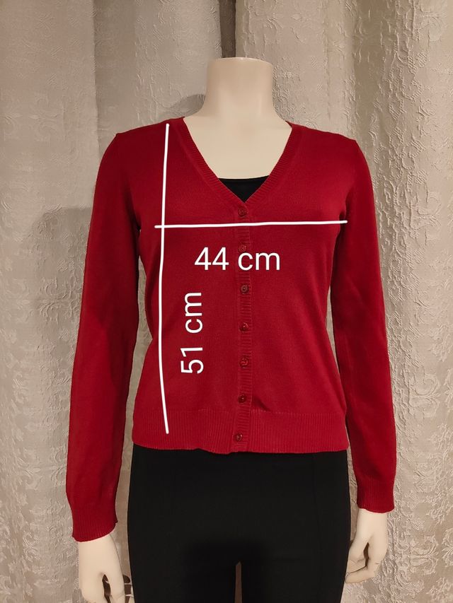 Cardigan rojo Camaïeu