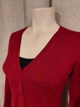 Cardigan rojo Camaïeu