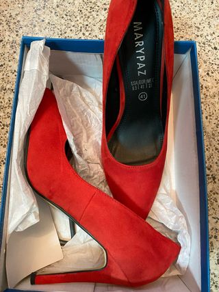 Zapato tacón Mary Paz rojo - 41