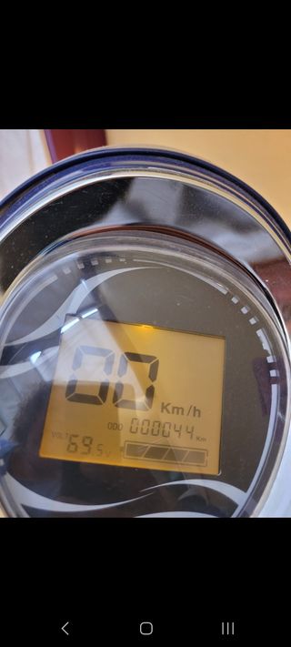 Moto eléctrica si uso  azul