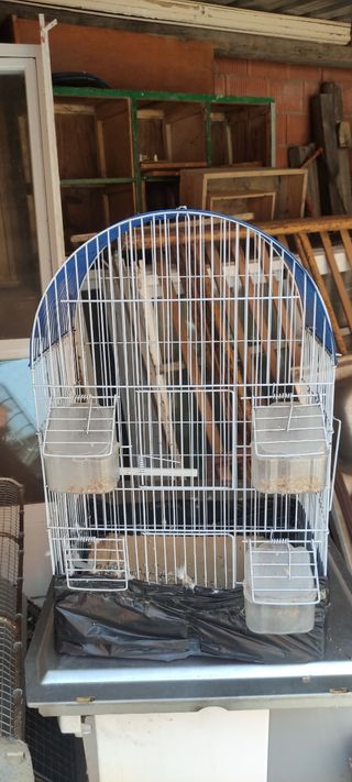 Jaula pajaros metalica