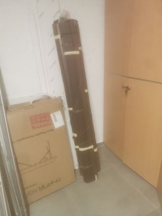 2 unità in legno marrone venetiana 1,55 x 1,70 m