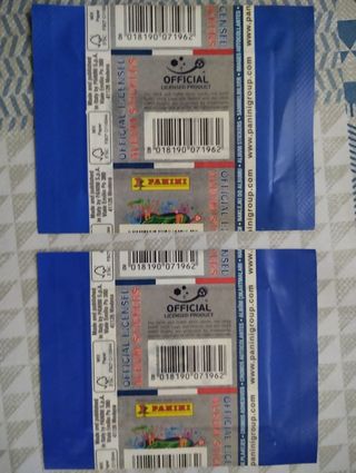2 Sobres Panini Euro2016 Francia
