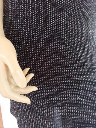 Vestido brillante con hombreras  Talla L (40)