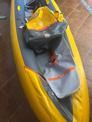 Kayak inflable amarillo