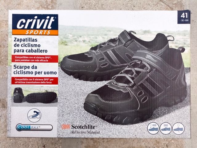Zapatillas nuevas ciclismo Crivit N°41