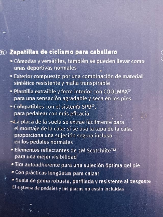 Zapatillas nuevas ciclismo Crivit N°41