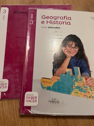 3 LIBROS: GEOGRAFIA E HISTORIA SERIE DESCUBRE