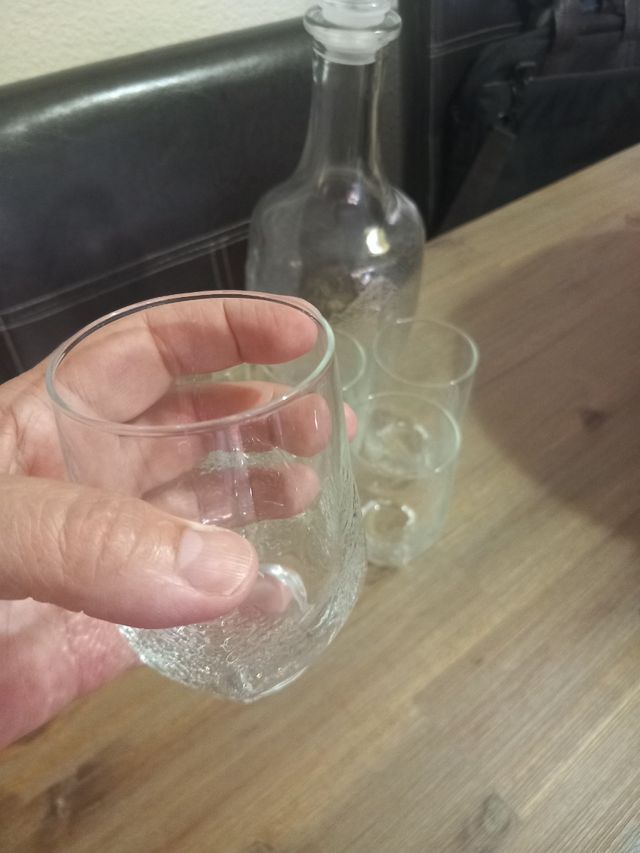 Juego vasos cristal - 6 unidades